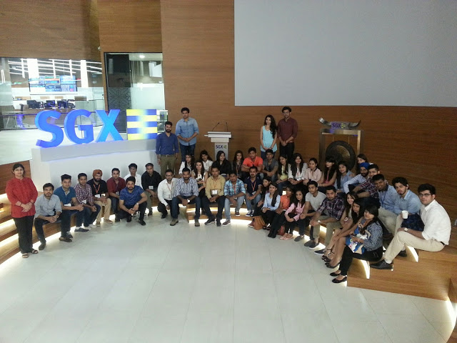 Students of DSB at Singapore Stock Exchange