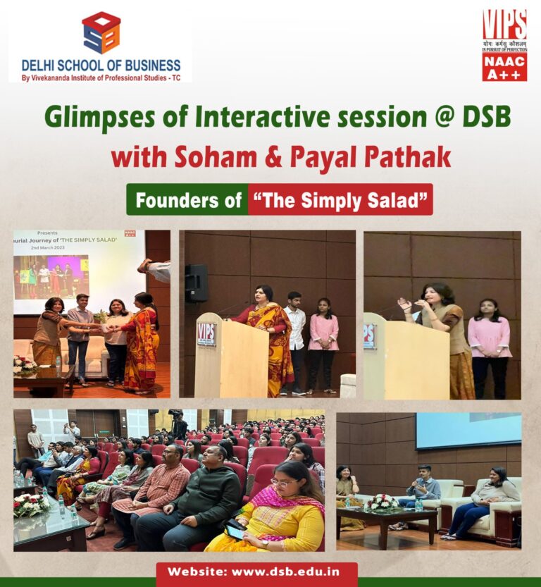 nspiring session at DSB with Soham Pathak & Payal Pathak (Founders of @thesimplysalad )
